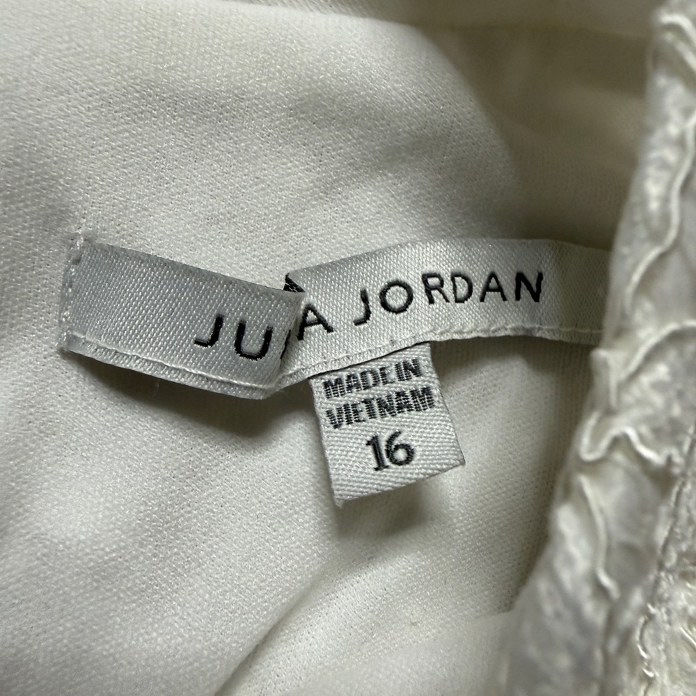 NEW Julia Jordan White Lace Mock Neck Easter Sunday Dress 16 - Picture 9 of 12